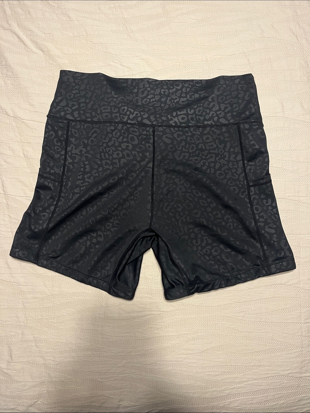 CVG Black Leopard Print Shorts - Picture 2 of 4